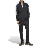 Adidas Tuta Completa 3 Stripes Acetata Nero Mezzo Collo Uomo IX1277 | AXJN alexander john shoes Alexanderjohn.it