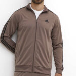 Adidas Tuta Completa Uomo 3 Stripes Essentials Acetata Marrone JD9862 alexanderjohn.it shoes tracksuits AXJN Alexander John