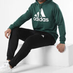 Adidas Tuta Completa French Terry Acetata Cappuccio Verde Nero Uomo IP3115 axjn alexander john shoes alexanderjohn.it tuta da palestra sport calcio fitness sportiva