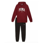 Puma Tuta Squad Bordo Uomo 683817 13 Nero Cappuccio Completa Felpata axjn alexander john shoes alexanderjohn.it ginnastica invernale inverno palestra ragazzi