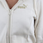 Puma Tuta Completa Essential Glitter Felpata Cappuccio Panna Nero Donna 684764 87 axjn alexander john shoes alexanderjohn.it invernale inverno scontata