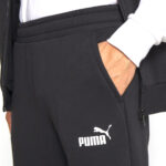 Puma Tuta Completa Felpata Cappuccio Colorblock Uomo Nero Bianco 675972 01 alexander john shoes tuta invernale inverno scontate AXJN Alexander John