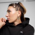 Puma Tuta Completa Loungewear Felpata Cappuccio Nero Donna 683091 01 invernale woman inverno axjn alexander john shoes alexanderjohn.it