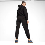 Puma Tuta Completa Loungewear Felpata Cappuccio Nero Donna 683091 01 invernale woman inverno axjn alexander john shoes alexanderjohn.it