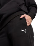 Puma Tuta Completa Loungewear Felpata Cappuccio Nero Donna 683091 01 invernale woman inverno axjn alexander john shoes alexanderjohn.it
