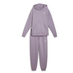 Puma Tuta Completa Loungewear Felpata Cappuccio Lilla Donna 683091 30 axjn alexander john shoes alexanderjohn.it tuta invernale interna cotone felpata