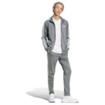 Adidas Tuta Uomo 3 Stripes Grigio IY6649 Essentials Acetata axjn alexander john shoes alexanderjohn.it tuta invernale felpa pantalone regular slim