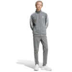 Adidas Tuta Uomo 3 Stripes Grigio IY6649 Essentials Acetata axjn alexander john shoes alexanderjohn.it tuta invernale felpa pantalone regular slim