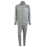 Adidas Tuta Uomo 3 Stripes Grigio IY6649 Essentials Acetata axjn alexander john shoes alexanderjohn.it tuta invernale felpa pantalone regular slim