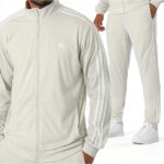Adidas Tuta Uomo 3 Stripes Sabbia IY6674 Essentials Acetata axjn alexander john shoes alexanderjohn.it tuta invernale