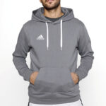 Adidas Tuta Uomo Entrada 22 Grigio Felpata HB0578 - H57531 tuta completa da uomo felpa con cappuccio pantalone felpato