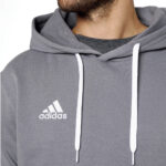 Adidas Tuta Uomo Entrada 22 Grigio Felpata HB0578 - H57531 tuta completa da uomo felpa con cappuccio pantalone felpato