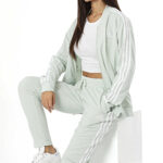 Adidas Tuta Donna 3 Stripes Verde Acqua IX1094 Essentials acetata alexanderjohn.it tuta invernale inverno AXJN Alexanderjohn.it