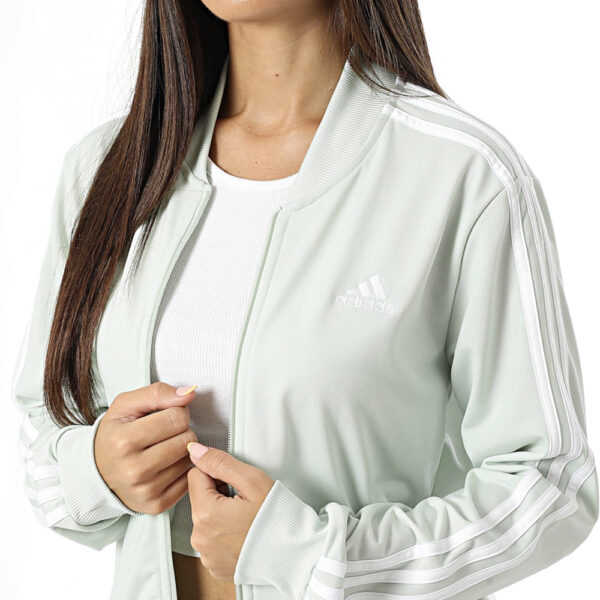 adidas-tuta-essentials-3-stripes-donna-verde-acqua-IX1094 Adidas Tuta Donna 3 Stripes Verde Acqua IX1094 Essentials acetata alexanderjohn.it tuta invernale inverno AXJN Alexanderjohn.it