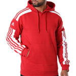 Adidas Tuta Uomo Squadra 21 Rosso Felpata - immagine 4