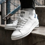 Scarpe Uomo Adidas Stan Smith Bianco Dark Blue Uomo M20325, alexander john shoes scarpe da uomo AXJN Alexanderjohn.it tennis ginnastica vera pelle