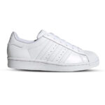 ADIDAS SUPERSTAR J Bianco Junior EF5399 scarpe donna pelle bianche scuola skate palestra ginnastica tempo libero