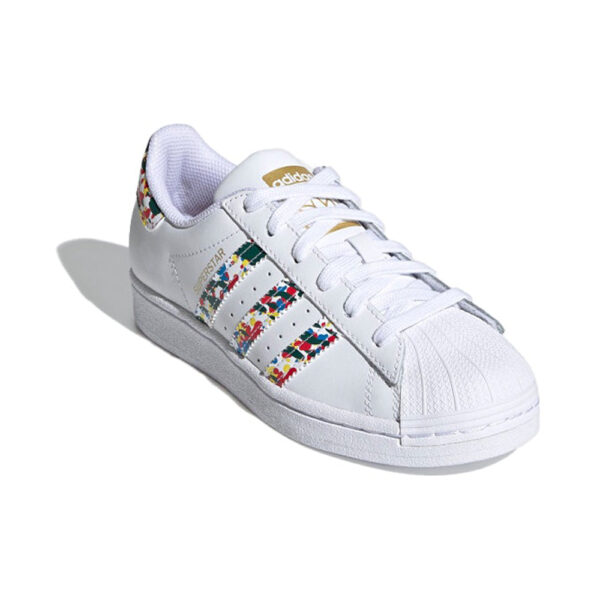 Adidas Superstar J Bianco Multicolor FY9828 Adidas Superstar J Bianco Multicolor FY9828 scarpe donna basse ragazzi junior