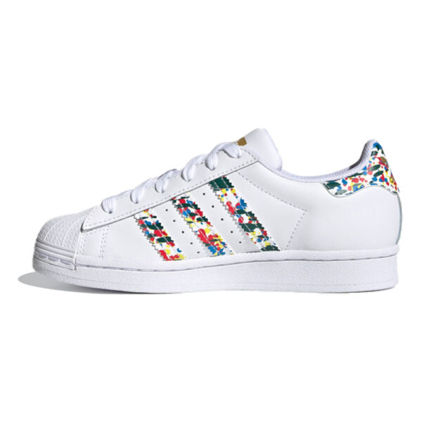 Adidas Superstar J Bianco Multicolor FY9828 Adidas Superstar J Bianco Multicolor FY9828 scarpe donna basse ragazzi junior