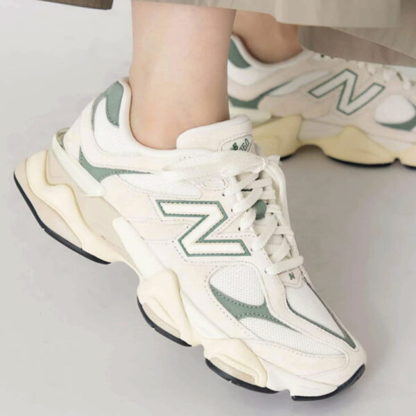 New Balance 9060 Bianco Verde U9060EEI New Balance 9060 Bianco Verde donna uomo unisex U9060EEI scarpe ginnastica bianche