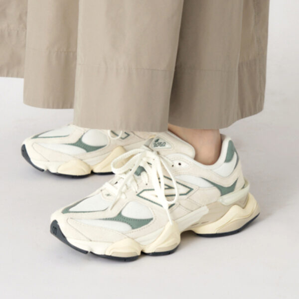 New Balance 9060 Bianco Verde U9060EEI New Balance 9060 Bianco Verde donna uomo unisex U9060EEI scarpe ginnastica bianche