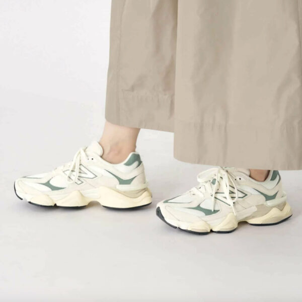 New Balance 9060 Bianco Verde U9060EEI New Balance 9060 Bianco Verde donna uomo unisex U9060EEI scarpe ginnastica bianche