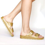 Birkenstock arizona eva oro glamour 1022465 sandali donna gomma