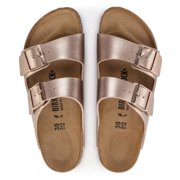 birkenstock arizona bs laminato oro rosa 1023942 Birkenstock Arizona Laminato Oro Rosa Donna - immagine 8