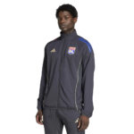 Adidas Olympique Lyonnais Tuta Completa Nero Fumo JL9479/JL9451 uomo ragazzi calcio sport microfibra