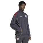 Adidas Olympique Lyonnais Tuta Completa Nero Fumo JL9479/JL9451 uomo ragazzi calcio sport microfibra