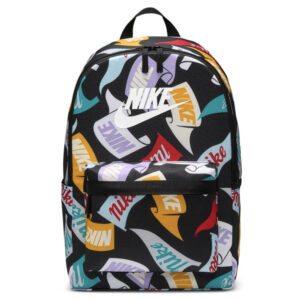Nike Heritage Nero Multicolor 25 lt Zaino HJ8322 010 scuola palestra ginnastica basket calcio