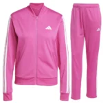 Adidas 3 Stripes Essentials Tuta Completa Fuxia Donna JD5436 acetata palestra ginnastica sport danza pallavolo
