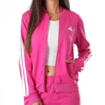Adidas 3 Stripes Essentials Tuta Completa Fuxia Donna JD5436 acetata palestra ginnastica sport danza pallavolo