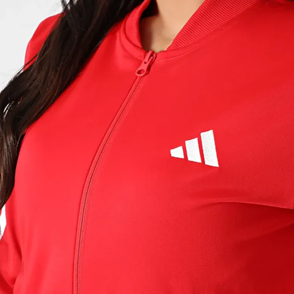 Adidas 3 Stripes Essentials Tuta Completa Rosso Donna JD2684 acetato palestra ginnastica pilates