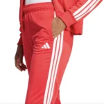 Adidas 3 Stripes Essentials Tuta Completa Rosso Donna JD2684 acetato palestra ginnastica pilates