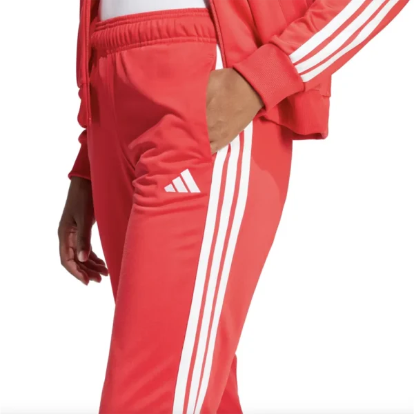 Adidas 3 Stripes Essentials Tuta Completa Rosso Donna JD2684 acetato palestra ginnastica pilates