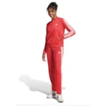 Adidas 3 Stripes Essentials Tuta Completa Rosso Donna JD2684 acetato palestra ginnastica pilates