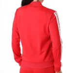 Adidas 3 Stripes Essentials Tuta Completa Rosso Donna JD2684 acetato palestra ginnastica pilates