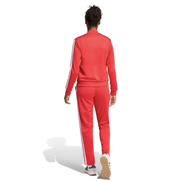 Adidas 3 Stripes Essentials Tuta Completa Rosso Donna JD2684 acetato palestra ginnastica pilates