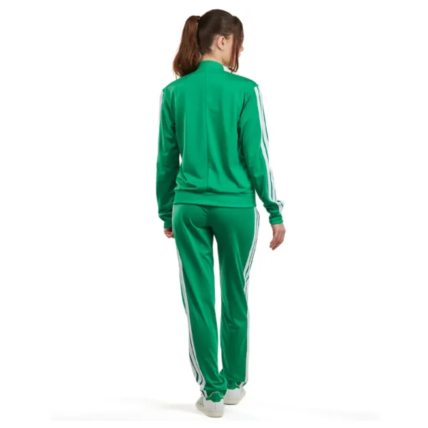 Adidas 3 Stripes Essentials Tuta Completa Verde Donna - immagine 4