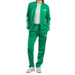 Adidas 3 Stripes Essentials Tuta Completa Verde Donna - immagine 6