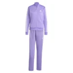 Adidas 3 Stripes Essentials Tuta Completa Viola Donna - immagine 7