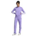 Adidas 3 Stripes Essentials Tuta Completa Viola Donna - immagine 6