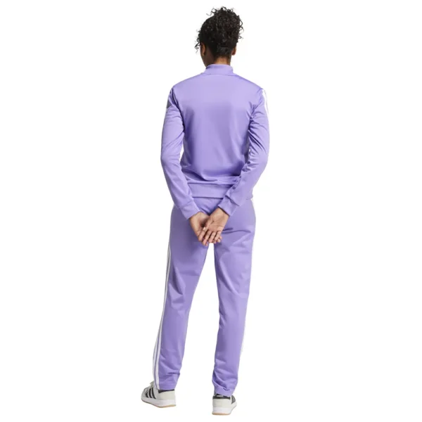 Adidas 3 Stripes Essentials Tuta Completa Viola Donna - immagine 4