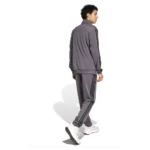 Adidas 3 Stripes Basic Tuta Completa Grigio Nero Uomo JI8856 acetata comoda microfibra
