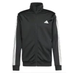 Adidas 3 Stripes Basic Tuta Completa Nero Bianco Uomo JI8858 acetata comoda palestra ginnastica casa