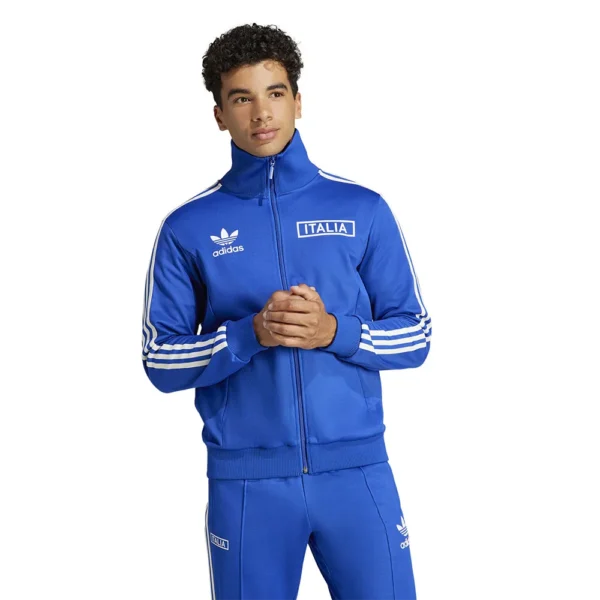 Adidas Italia Beckenbauer Tuta Completa Blu Uomo IU2122/IU2121 nazionale calcio italia squadra