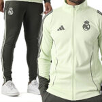 Adidas Real Madrid Tuta Completa Grigio Verde Lime JP4013 felpa pantalone calcio