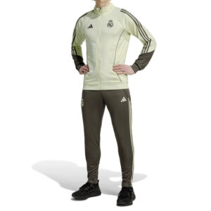 Adidas Real Madrid Tuta Completa Grigio Verde Lime JP4013 felpa pantalone calcio