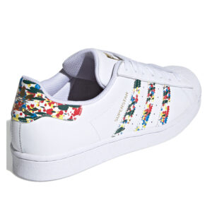 Adidas SUPERSTAR Bianco Multicolor Uomo FX5540 scarpe sportive ginnastica palestra